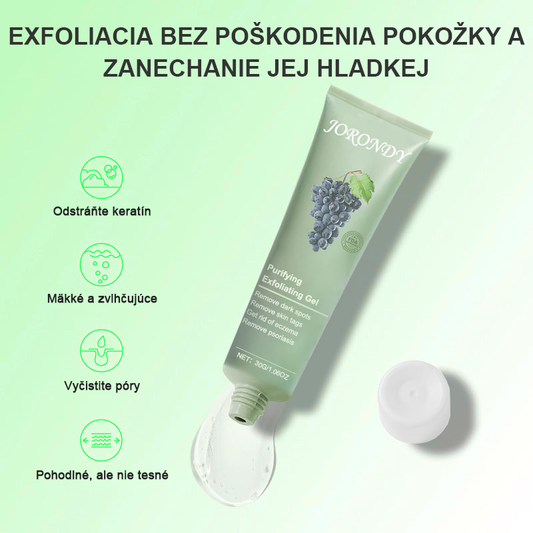 Čistiaci exfoliačný gél na Acantosis Nigricans, exfoliáciu, tmavé škvrny, kožné štítky a ekzémy